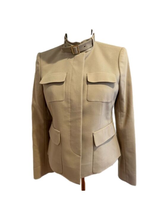 Ann Taylor Jackets & Blazers - SAFARI STYLE CROPPED JACKET W A MANDARIN COLLAR & 4 FLAP POCKETS EUC 6P
